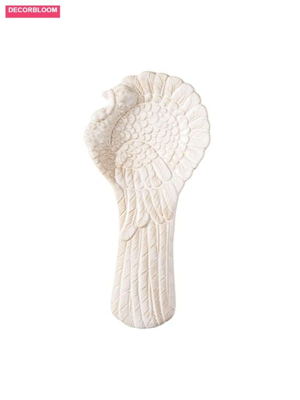 Stoneware Spoon Rest 9" Turkey Thanksgiving Kitchen Decor